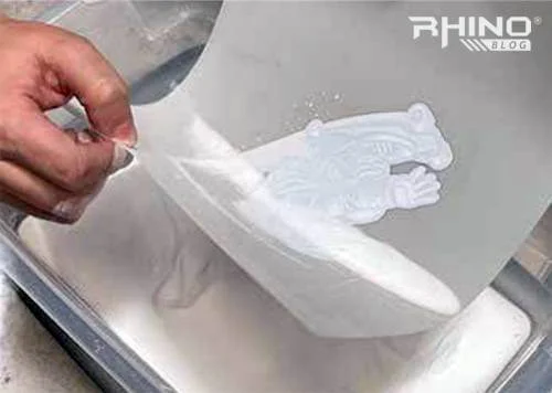 Over Powder ketika proses sablon dtf Over Powder ketika proses sablon dtf