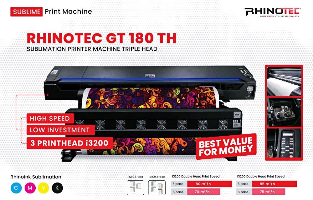 Mesin Printing Sublim Rhinotec GT-160 / Image: Rhinotec.co.id Mesin Printing Sublim Rhinotec GT-160 / Image: Rhinotec.co.id