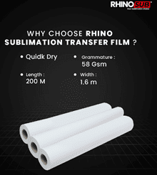 PAPER SUBLIM ROLL QUICK DRY 58 GSM 1.6*200 M