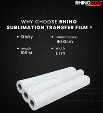 PAPER SUBLIM ROLL STICKY 90 GSM 1.1*100 M