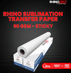 PAPER SUBLIM ROLL STICKY 90 GSM 1.27*100 M