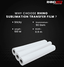 PAPER SUBLIM ROLL STICKY 90 GSM 0.9*100 M