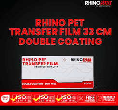 RHINO CONSUMABLE PET FILM DTF ( 33*100 ) DOUBLE COATING