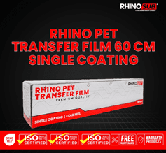 RHINO CONSUMABLE PET FILM DTF ( 60*100 ) SINGLE COATING