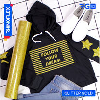 POLYFLEX GLITTER GOLD